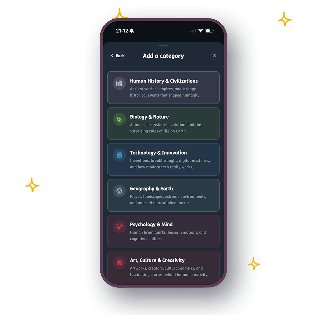Curio download section visual